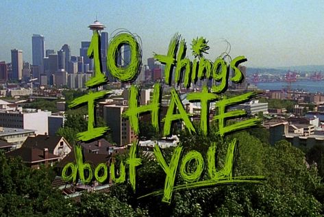 Visit Seattle, 10 Things I Hate About You, Teen Movies, I Love Cinema, Movie Shots, Title Card, Movie Titles, Teenage Dream, Laptop Wallpaper