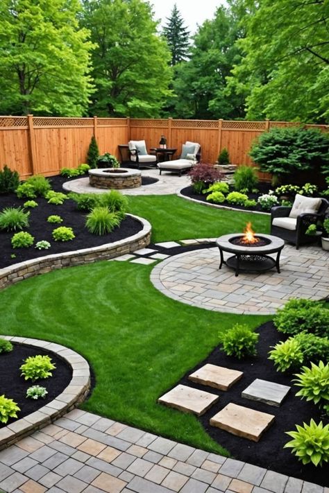 Backyard Landscape Ideas Along Fence, Backyard Renovation Ideas, Naturalized Landscaping, Florida Backyard Ideas, Hardscape Ideas Backyard, Backyard Walkway Ideas, Backyard Hardscape, Patio Ideas Backyard, Hardscape Backyard