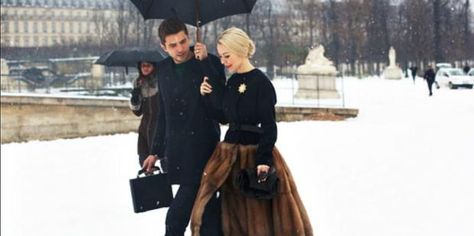 Cold winter nights can create the hottest romances, check out our list of seven sexy reasons. Fur Skirt, Mode Retro, Ulyana Sergeenko, Fabulous Furs, Couture Mode, Winter Stil, Russian Fashion, Haute Couture Fashion, Fur Fashion