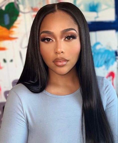 Chocolate Makeup Looks Black Women, Jordyn Woods Makeup, Flawless Face Makeup, Birthday Makeup Looks, Brown Girls Makeup, Natural Glam Makeup, Web 1, Makeup For Black Skin, Brown Skin Makeup