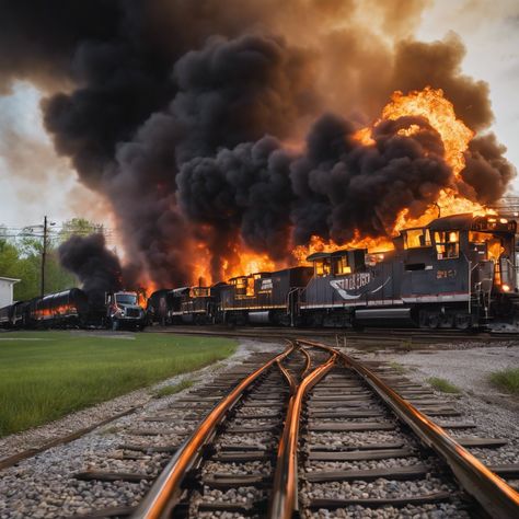 Massive Fire and Evacuations as Train Derails in Ohio Town

#Ohiotown #trainderailment Train Accident, Southern Trains, Work Accident, Limbus Company, February 3rd, Norfolk Southern, Hazardous Materials, Train Wreck, Usa News