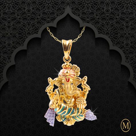 God Lockets In Gold For Men, Ganesha Pendant For Men, Ganesh Locket Pendants, God Pandent, Chaturthi Ganesha, Buddhist Jewelry, Gold Pendants For Men, God Pendant, Ganesh Pendant