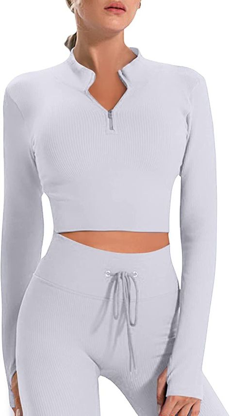 Gym Set for Women 2 Piece Long Sleeve Workout yoga & fitness yoga fitness yoga fitness beginner yoga fitness men yoga fitness model yoga fitness videos yoga&fitness yoga/fitness/health Leg Day Workouts, Long Sleeve Workout, Workout Outfits, Gym Tops, Leggings Set, Ribbed Leggings, Activewear Sets, Tracksuit Women, Cropped Top