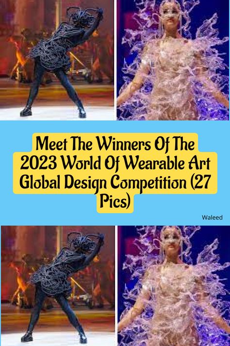 Meet The Winners Of The 2023 World Of Wearable Art Global Design Competition (27 Pics) Wearable Art Recycled, World Of Wearable Art, Art Competitions, Design Competitions, Global Design, Unique Outfits, Funny Texts, Wearable Art, Interview