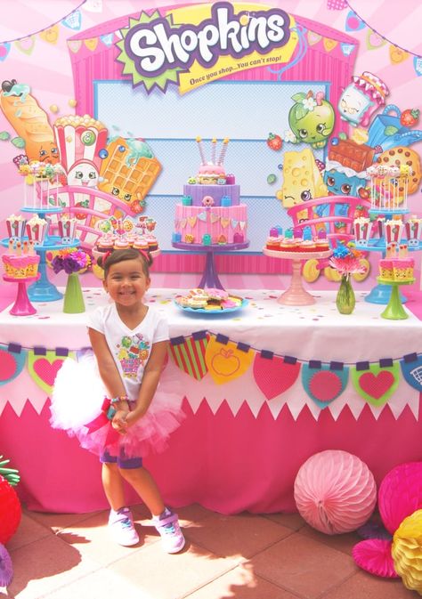 Shopkins Birthday Party Ideas Shopkins Birthday Party Ideas, Shopkins Party Decorations, Shopkins Bday, Shopkins Birthday Party, Shopkins Party, Shopkins Birthday, Colorful Birthday Party, Colorful Birthday, 8th Birthday