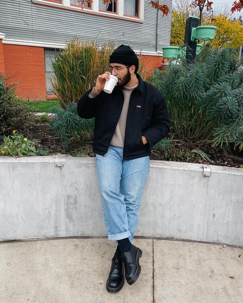 Men’s Outfits Grunge, Men Plus Size Outfits, Thick Men Fashion, Chubby Men Fashion, Outfits For Big Men, Mens Plus Size Fashion, Dad Outfits, Cold Fashion, Hot Cider