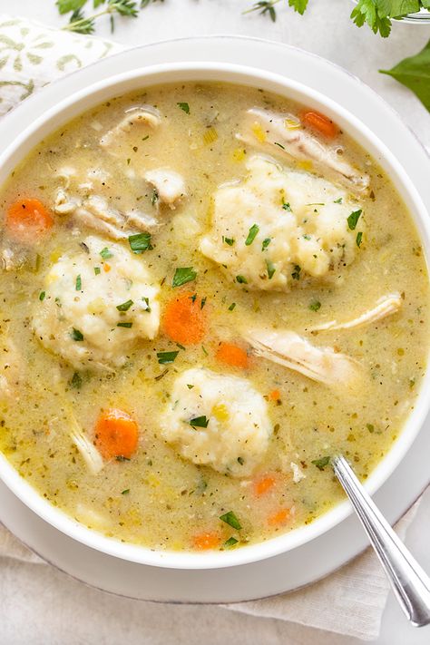 The Cozy Apron, Dumpling Chicken Soup, The Cozy Apron Recipes, German Dumpling Soup, Chicken Soup And Dumplings, Cozy Apron Recipes, Chicken Corn Egg Drop Soup, Chicken Soup With Ricotta Dumplings, Healthy Chicken Dumpling Soup