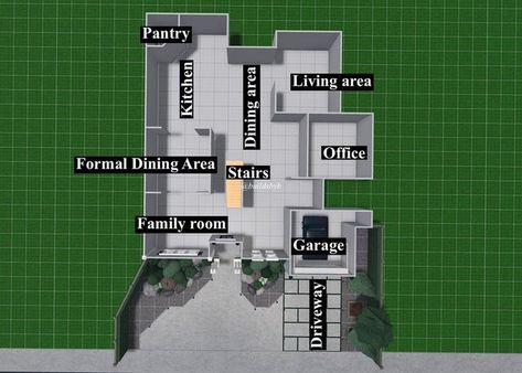 Brandon on Instagram: "Suburban House Layout (Swipe To See Layout And Build Without Text) - - Follow @buildsbyb for more - Follow My Main @brandondoanhau - Follow @buildsbybinterior for more content - - This House Has 4 Bedrooms And 2 Bathrooms - #welcometobloxburg #bloxburgarchitecture #bloxburg #bloxburgdesign #bloxburgbuilds #architect #roblox #bloxburgmodernhouse #bloxburglayout #bloxburghouse #roblox #robloxhouse #modern #architect #architecture #layout #robloxhouse #bloxburglayouts #bui Bloxburg Suburban Family House Layout, Suburban House Bloxburg Layout, Bloxburg Suburban House Layout, Suburban House Layout, Bloxburg Modern House Layout, Bloxburg Suburban House, Bloxburg Suburban, Layout House, Bloxburg Layout