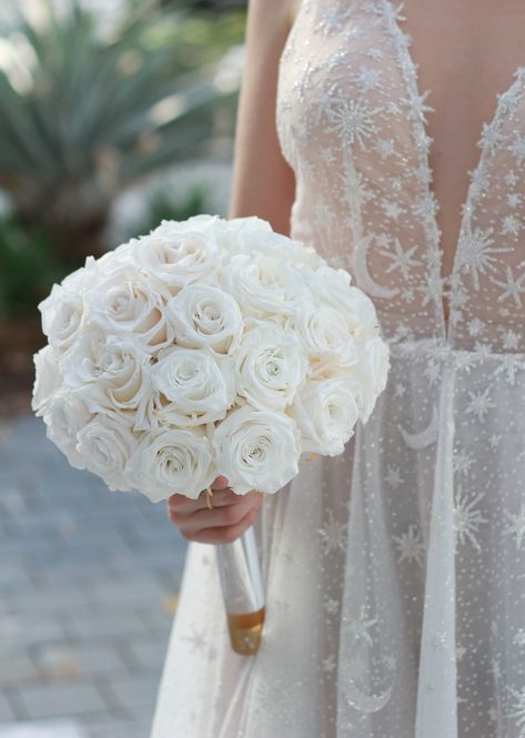 Ivory wedding bouquet for the A|P Bride Unique White Wedding Bouquet, Bridal White Rose Bouquet, Elegant Bridal Bouquet Romantic, Royal Wedding Bouquet, Wedding Bouquet With Pearls, Bride Flowers Bouquet, Bridal Bouquet White Roses, Preserved Wedding Bouquet, Ivory Wedding Bouquet