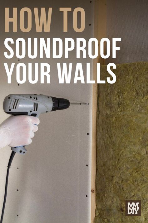 man soundproofing wall Soundproof Room Diy, Acoustic Panels Diy, Studio Soundproofing, Soundproofing Walls, Music Room Design, Busy Road, Soundproofing Material, Diy Handyman, Recording Studio Design