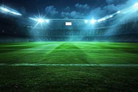 Football field stadium outdoors light. | premium image by rawpixel.com Soccer Field Aesthetic, Football Field Background, Football Stadium Background, Football Ground, Field Football, Football Background, Soccer Stadium, About Football, Sports Soccer