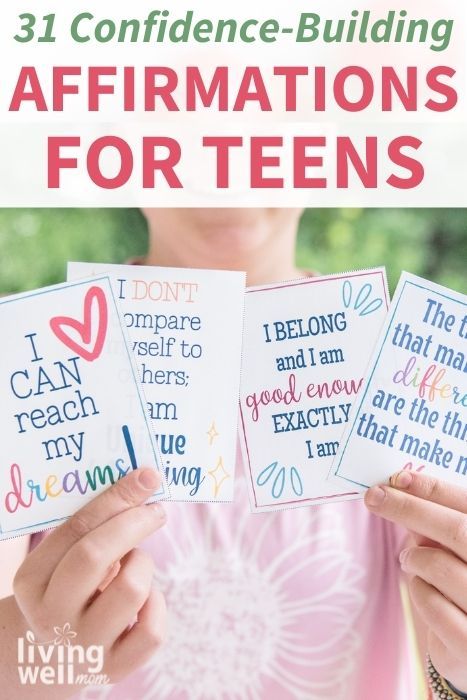 Valentine Affirmations For Teens, Positive Self Affirmations For Teens, Daily Affirmations For Teenage Girl, Teen Vision Board Ideas, Self Love Activities For Teens, Encouragement For Teens, Vision Board For Teens, Self Esteem Activities For Teenagers, Teen Affirmations