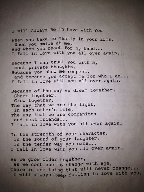 I found this poem in some letters my Grandfather wrote to my Grandmother while in World War II. I thought it was so sweet that me and my fiancé are going to use it as our Vows . Letters To Fiance, Love Letters To Your Fiance, Engagement Letter To Fiance, Letter To Grandfather, To My Fiance Quotes, Letter To Fiance, Letter To My Fiance, Sweet Letters To Boyfriend, Letter To Grandparents