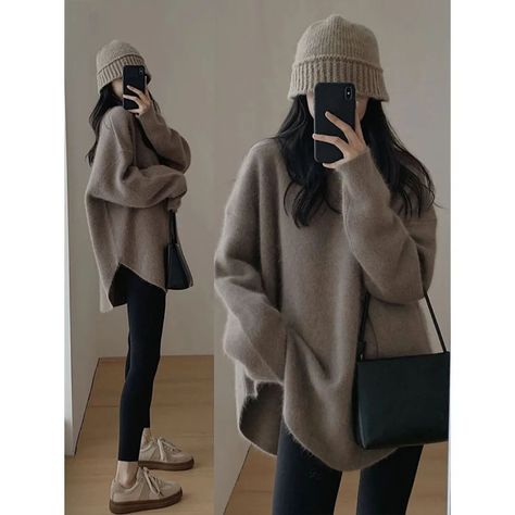 85+ Maternity Winter Fashion, Pregnant Winter Outfits, Maternity Winter, Korean Style Winter, Hot Sweater, Winter Maternity, Maternity Sweater, Velvet Jacket, Coffee Colour