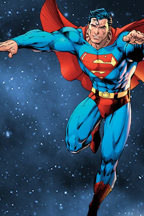 Image present the protagonist character Superman. This character is presented… Superman Artwork, Superman Family, Superman Man Of Steel, Superman Art, Superman Comic, Univers Dc, Jim Lee, Red Cape, Batman Vs Superman