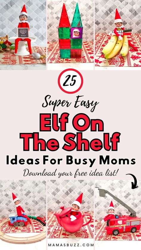 elf on the shelf Elf Ideas Easy, Napkin Folding Ideas, Easy Elf On The Shelf, Paper Napkin Folding, Easy Elf, Toy Fire Trucks, Folding Ideas, Awesome Elf On The Shelf Ideas, Elf Activities