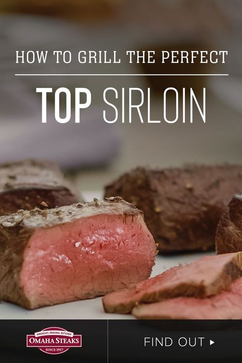 Grilling Sirloin Steaks On Gas Grill, Top Sirloin Steak Recipes Grilled, Grilled Top Sirloin Steak Recipes, Grill Top Sirloin Steak, Sirloin Filet Recipe, Date Night Steak Dinner, Grilling Sirloin Steak, Grilled Sirloin Steak Recipes, Top Sirloin Recipes