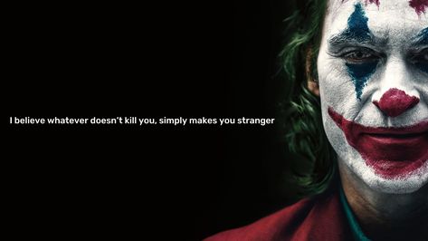 Whatever doesn’t kill you, simply makes you stranger.

#wallpaper #moviequotes #joker #wisdom Universe Hd, Joker Background, Image Joker, Joker Film, Joker Wallpaper, Joker 2019, Joker Iphone Wallpaper, Hd Wallpapers For Pc, Joker Images