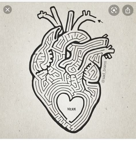 Maze Drawing, Anatomy Coloring, Mirror Maze, Anatomy Coloring Book, Gray's Anatomy, Mazes For Kids, Heart Coloring Pages, Complicated Love, Vintage Medical