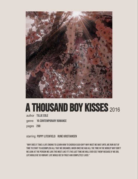 A Thousand Boy Kisses | Tillie Cole | Poppy Litchfield Rune Kristiansen | Book Poster | Polaroid Poster Thousand Boy Kisses Book Aesthetic, Rune And Poppy Fanart, 1000 Boy Kisses, A Thousand Boy Kisses Quotes, A Thousand Boy Kisses Aesthetic, A Thousand Boy Kisses Book, Poppy And Rune, Book Posters Polaroid, Book Polaroid Poster