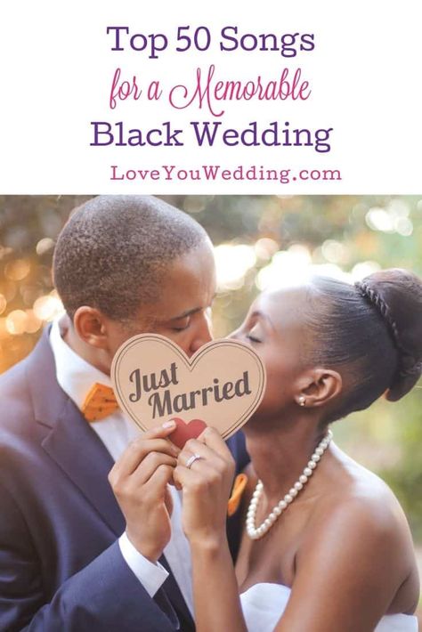 Wedding Songs For Black Weddings, Black Wedding Playlist, Black Wedding Music Playlist, Black Wedding Playlist Songs, R&b Wedding Songs, Wedding Playlist Black People, Wedding Video Songs, Wedding Recessional Songs, Processional Wedding Songs