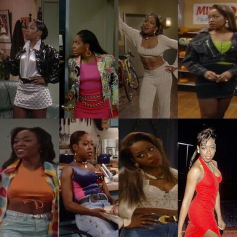 #90saesthetic #blackgirlfashion #90s #outfitinspiration Black Women Fashion 90s, 80s Inspired Outfits Black Women, 90 Fashion Black Women, 90 Party Outfits Black Women, Gina And Pam 90s Outfits, 90s Black Woman Fashion Outfits, Black Women 90s Outfit, Black 90s Outfit, 90s Inspired Outfits Black Women