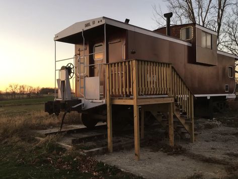 Train Caboose, Airbnb Rentals, Beautiful Farm, Father And Daughter, Local Brewery, Wooden Staircases, Old Train, Family Restaurants, Vintage Train