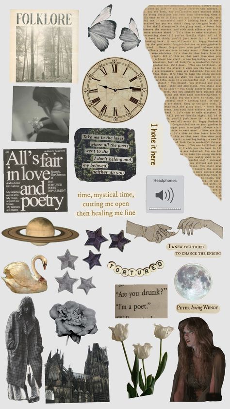 folklore and ttpd cutouts for scrapbooking/phone case Glory Road, Making Mistakes, Looking Back, Taylor Swift, Swift, Phone Case, Scrapbooking, Pins