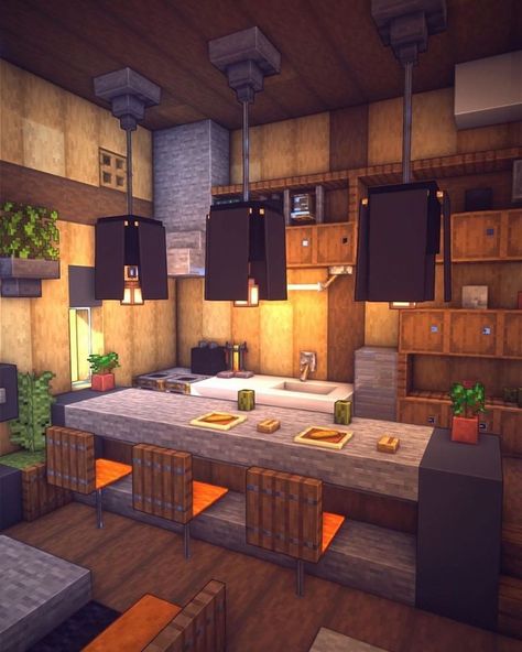 Minecraft Blueprint, Mansion Minecraft, Minecraft Kitchens, Interior Minecraft, Modern Minecraft Houses, Case Minecraft, Minecraft Decoration, Rumah Minecraft Sederhana, Minecraft Mansion