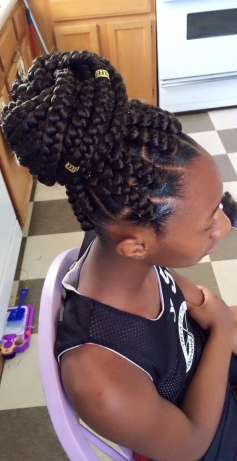 BIGGGER is BETTER! Makeba Braids Styles Long, Makeba Braids Styles, Ghana Braid Styles, Upside Down French Braid, Braid Bun, Black Hair Updo Hairstyles, Make Hair Grow, Braided Hairdo, Big Box Braids Hairstyles