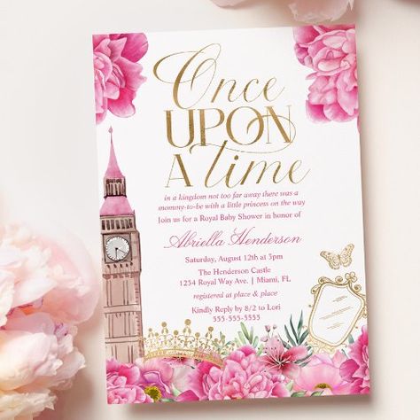 $2.04 | Pink Once Upon a Time Princess Baby Shower #once upon a time, princess baby shower, once upon a time invite, princess invitation, once upon a time baby, baby girl baby shower, girl baby shower invitation, floral princess baby shower, pink baby shower, pink floral baby shower Princess Baby Shower Theme, Pink Princess Baby Shower, Royal Wedding Invitation, Baby Shower Princess Theme, Baby Boy Invitations, Pink Floral Baby Shower, Princess Baby Shower Invitation, Princess Invitation, Chocolate Logo