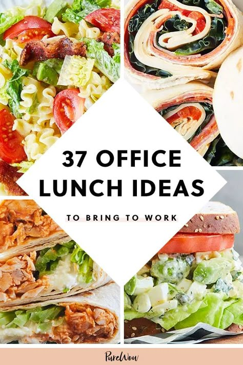 37 Office Lunch Ideas to Break Your Brown-Bag Rut #purewow #healthy #work #recipe #main course #easy #cooking #food #lunch #meal prep Office Lunch Ideas, Office Meals, Easy Lunches For Work, Healthy Lunches For Work, Lunch Healthy, Cold Lunches, Easy Healthy Lunches, Office Lunch, Work Meals