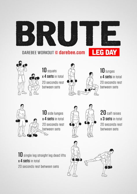 e your strength workout to a new level altogether. Strength workouts help increase overall performance by affecting muscle density and helping increase the size of muscles. This is Darebee Leg Workout, Inner Leg Workout, Dumbell Workouts, Darebee Workout, Leg Workouts For Men, Dumbbell Leg Workout, Leg Workouts Gym, Leg Day Workout, Fitness Studio Training