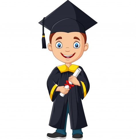 Cartoon boy in graduation costume holdin... | Free Vector #Freepik #freevector #certificate #school #people #children Graduation Cartoon Pictures, Graduation Cartoon, Student Clipart, Graduation Images, Boy Graduation, Boy Cartoon, School Cartoon, Siluete Umane, Cartoon Image