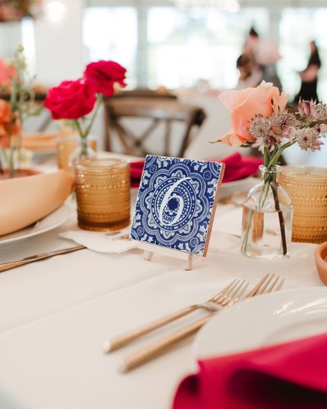 Design perfection 🤌🏼 if you are wanting a cohesive wedding design, with details that are incorporated throughout every element of the day, then you need to invest a Stationery and Signage vendor. ⠀⠀⠀⠀⠀⠀⠀⠀⠀ For this wedding, the couple wanted to incorporate the rich color and culture of the brides Mexican heritage. Inspired by the traditional blue and white talavera tile, we worked with @suarezcreative to bring the blue and white tile design into the wedding invitations and small pieces of the... Traditional Mexican Decor, Talavera Wedding, Backyard Tent Wedding, Navy Blue Wedding Theme, Blue And White Tile, Mexican Inspired Wedding, Portuguese Wedding, Mexican Themed Weddings, Couple Wedding Shower