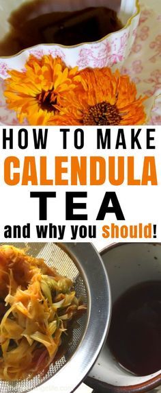 Marigold Tea, Calendula Tea, Tea Blends Recipes, Calendula Flowers, Calendula Benefits, Holistic Health Remedies, Homemade Tea, Herbal Teas Recipes, Herbal Drinks