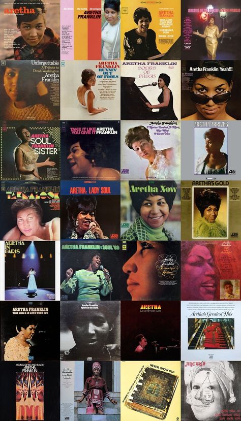 Aretha Franklin : Complete Discography Aretha Franklin Poster, Aretha Franklin Aesthetic, History Project, History Projects, Aretha Franklin, Music Aesthetic, Soul Sisters, Guitar Chords, Black History Month