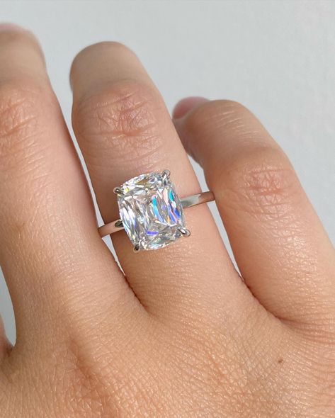 Elongated Cushion Cut, Wedding Diamond, Elongated Cushion, Cushion Cut Moissanite, Moissanite Engagement Ring Solitaire, Unique Diamond Rings, Wedding Rings Solitaire, Cushion Diamond, Unique Diamonds