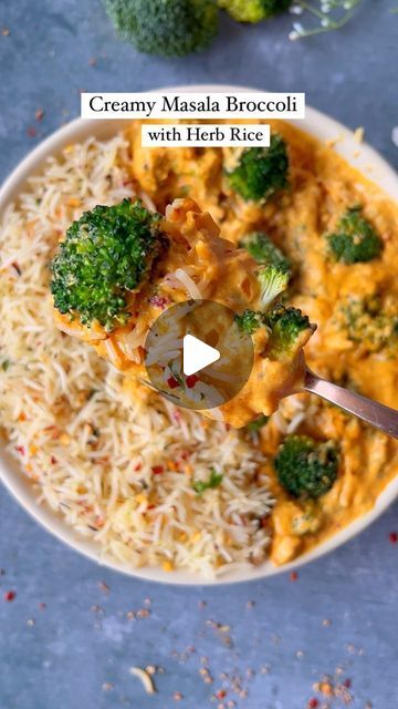 Pickles & Wine on Instagram: "Creamy Masala Broccoli with Herb Rice 

A meal that screams perfection yet is easy to make 😍

The hero ingredient, broccoli, is a super good and brings super nutrients to the table. It also does wonders for the mind, body and skin! 

Share this recipe with a friend and have them enjoy this delish meal and head over to @broccoliloversIndia page for more broccoli facts and exciting recipes! ❤

Recipe:

Ingredients:

Creamy & Masala Broccoli: 

- 1 TBSP Garlic 
- ⁠1 Onion 
- ⁠10-12 Broccoli Florets 
- Spice Mix
(Salt to taste, 1 TSP Pepper, A pinch of Turmeric, 1 TBSP Red Chilli Powder, 1 TBSP Jeera Powder) 
- 1 Cube Grated Cheese ⁠
- ⁠1/2 Cup Fresh Cream 
- ⁠Water if needed as per consistency 
- ⁠Mixed Herbs & Chilli Flakes for seasonings 
- ⁠Coriander for garn Masala Rice Recipe, Brócoli Recipes, Riced Broccoli Recipes, Herb Rice, Herbed Rice, Exciting Recipes, Cheese Rice, Red Chilli Powder, Creamy Recipes