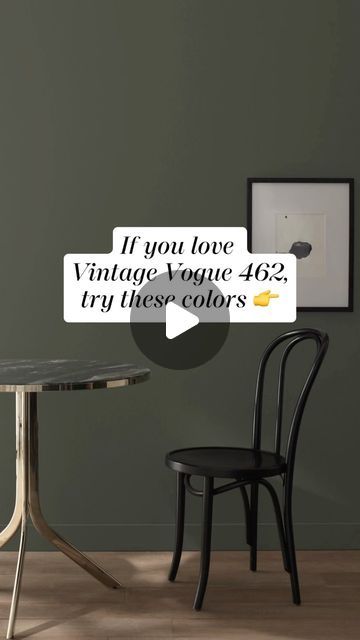 Benjamin Moore PRO on Instagram: "Do your clients love Vintage Vogue 462? Save this video to share with them the next time they’re looking for a paint color with a similar smoky, mysterious vibe. #BenjaminMoorePro #Paintcolors" Bm Vintage Vogue, Vintage Vogue Paint, Vintage Vogue Benjamin Moore, Gothic Living Room, Love Vintage, Vintage Vogue, Benjamin Moore, Paint Color, Paint Colors