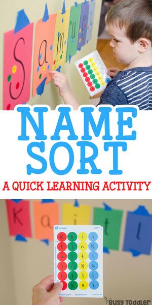 Sticker Name Recognition Activity: an easy indoor activity that toddlers will love! A great learning activity. Alphabet activity for preschoolers. Easy Indoor Activities, Preschool Names, Alphabet Activity, Activity For Preschoolers, Name Recognition, Name Activities, Alphabet Activities Preschool, Letter Activities, Aktivitas Montessori