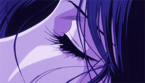 Regard Animal, Purple Anime, Icon Gif, Dark Purple Aesthetic, Dark Grunge, Banner Gif, Anime Gifs, Old Anime, 90s Anime