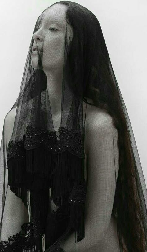 Under The Veil, Yennefer Of Vengerberg, Haruki Murakami, Black Veil, Vintage Horror, Dark Photography, Dark Beauty, The Veil, Dark Fashion