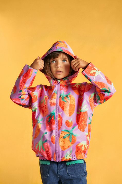 printed water resistant kids raincoat- recycled PET ​water resistant quality- elasticised body hem- front pockets and full hood shaping- easy zip front opening- features exclusive Tracey English x Gorman kids print Product Code: GKGX241 Kids Raincoats, Tracey English, Scrubs Dress, Kids Swim, Raincoat Kids, Kids Print, Skirts For Kids, Baby Pants, Kids Pants