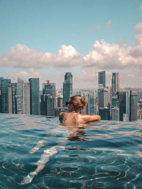 Pool Lifestyle, Singapore National Day, Singapore Travel Tips, Kuala Lampur, Singapore Itinerary, Volcanic Mountains, Pool Poses, Pool Photography, Indoor Waterfall