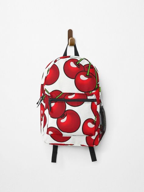 Cherry Backpack, Summer Backpacking, Backpack Tags, Laptop Pocket, Pocket Detail, The Picture, Drawstring Bag, Muse, Stranger Things Fanart