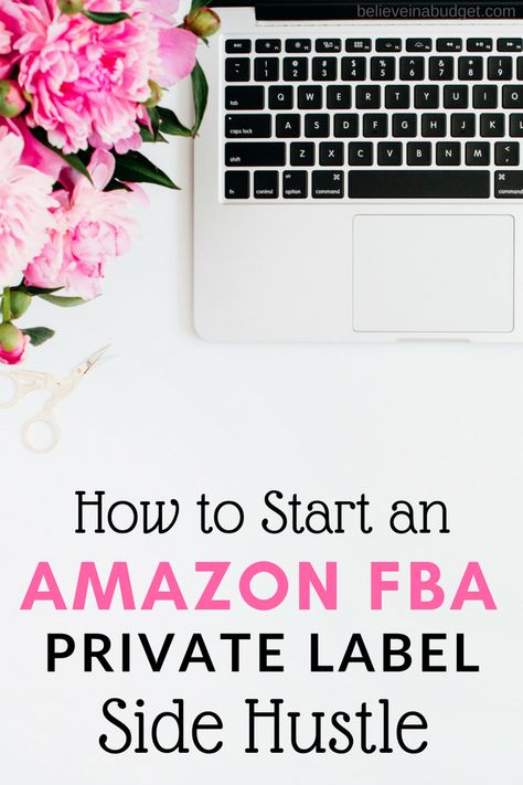 Learn how to start an Amazon FBA private label side hustle to earn extra income online. How To Start An Amazon Business, Private Label Products, Amazon Fba Products Ideas, Amazon Fba Private Label, Amazon Private Label, Amazon Selling, Fba Seller, Amazon Fba Business, Ebook Promotion