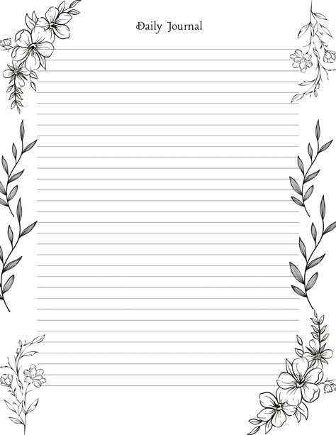 Journaling Pdf Free, Pdf Journal Free Printable, Journaling Templates Printable Free, Bible Journaling Templates Free, Bullet Journal Ideas Pages Printable, Aesthetic Designs For Journals Printable, Journal Ideas Templates, Journal Template Ideas, Journal Designs Printable