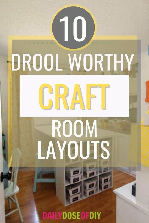 Small Room Craft Storage, Craft Room Work Stations, Craft Room Setup Layout, Jewelry Studio Workspaces Craft Rooms, Art Craft Room Organization, Craft Storage In Bedroom, Hobby Room Storage Ideas, Home Office Craft Room Combo Layout, Craft Sewing Room Ideas Work Spaces