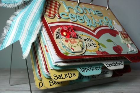 Math Terms, Scrapbook Recipe Book, Love Recipe, Homemade Recipe Books, Recipe Album, Mini Scrapbooks, Recipe Card Holders, Recipe Scrapbook, Album Scrapbook